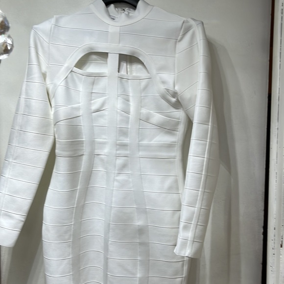 NWOT White bandage dress - Picture 2 of 3